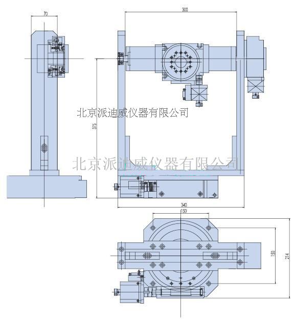 PT-SW01 電動三維旋轉臺 三維電動位移臺 電動滑臺 電動角位臺