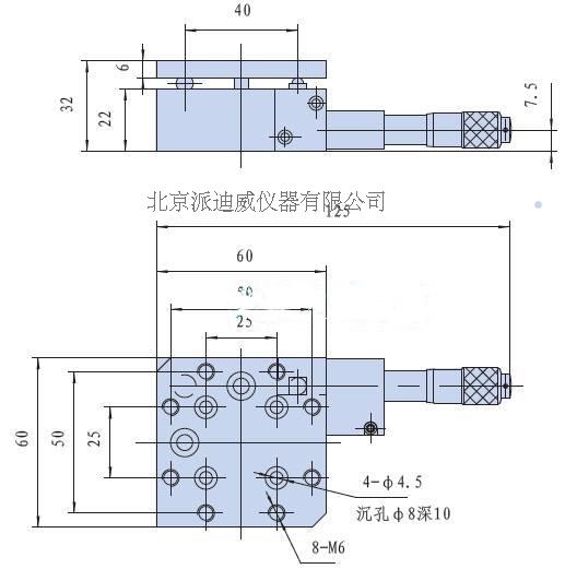PT-QX03手動傾斜臺 手動俯仰臺 手動位移臺 手動滑臺 手動移動臺