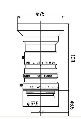 kowa鏡頭 物鏡 LM28CLS F接口專(zhuān)用低畸變鏡頭 顯微鏡物鏡