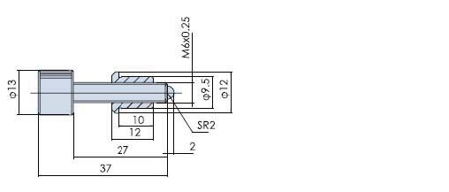 PT-03LW 高精度螺紋副（微動螺桿 細分螺桿 驅(qū)動螺桿 6*0.25）