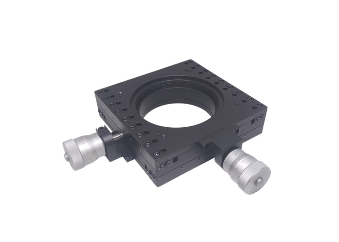 手動XY平移臺 中空平臺 中空位移臺 兩軸平臺PT-XY135