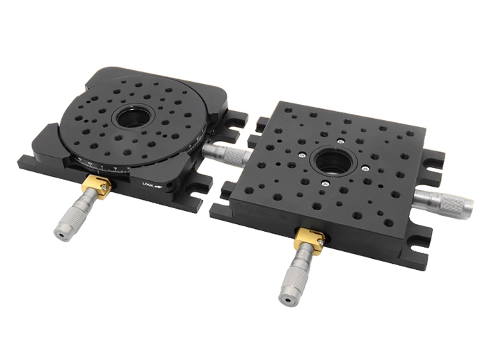 雙軸線性位移臺XY軸平移臺手動精調光學實驗滑臺 PT-SD79/SD80