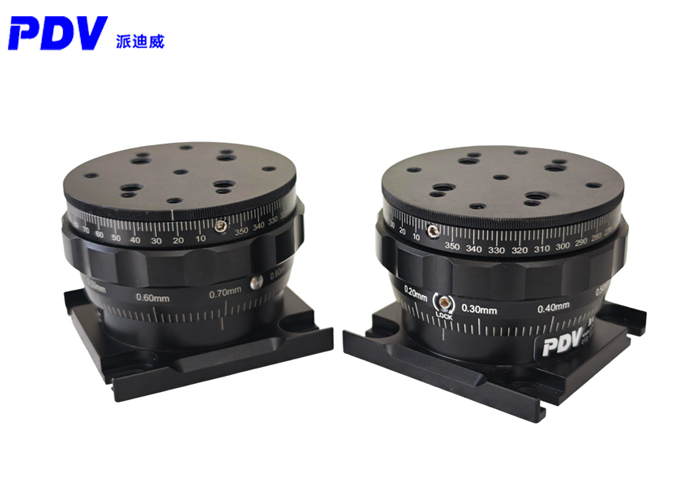 360°手動(dòng)旋轉(zhuǎn)升降臺(tái) 26mm垂直調(diào)整光學(xué)實(shí)驗(yàn)位移臺(tái) PT-SD208
