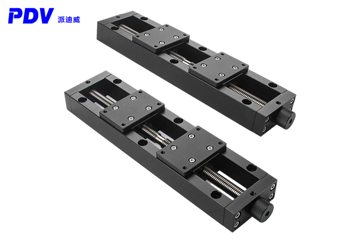 X軸左右簡(jiǎn)易調(diào)整正反牙絲桿螺紋換向微調(diào)位移滑臺(tái)PT-LS6150