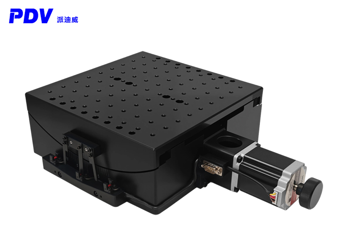 精密型電動(dòng)角位臺大負(fù)載150kg大臺面280*280mm弧度臺正負(fù)5度俯仰