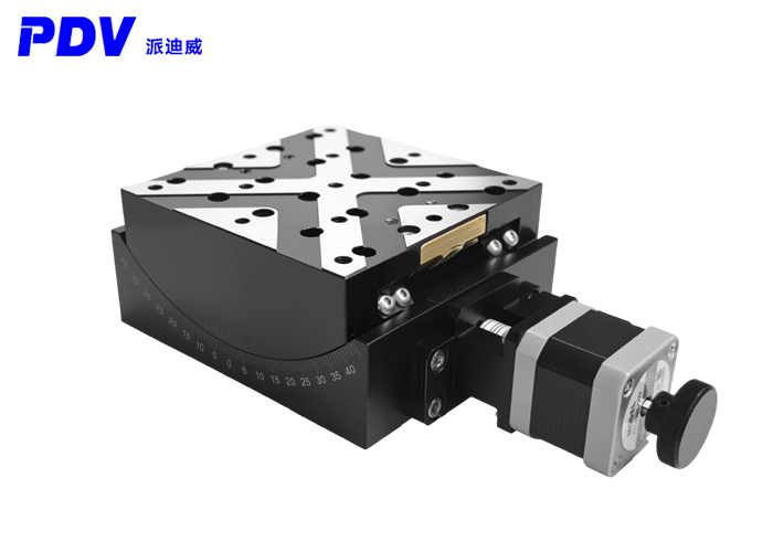 PT-GD145高精度電動(dòng)角度俯仰臺 蝸輪蝸桿大行程大負(fù)載位移滑臺