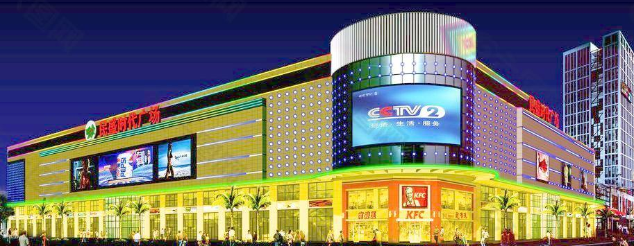 樓體閃耀夜空，LED亮化助力城市夜景！